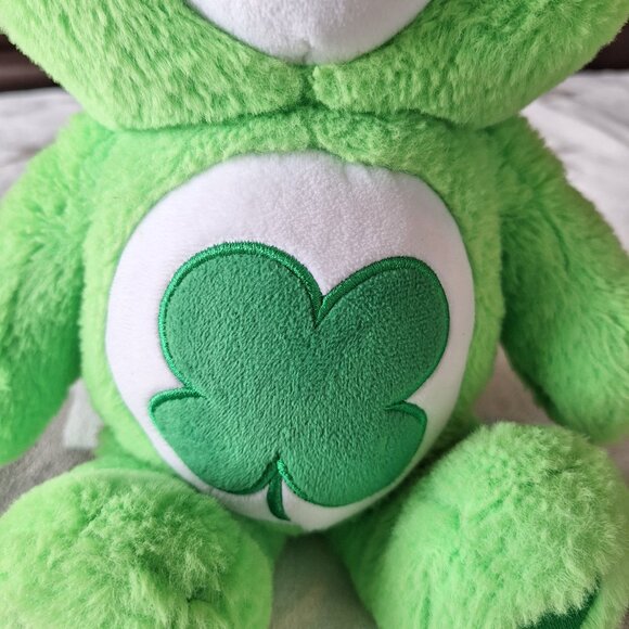 Care Bears St. Patricks Day Good Luck Medium Plush‎ 14" Bear Stuffed Animal - Picture 9 of 9